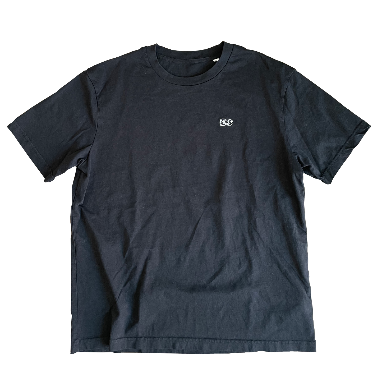 "ES" Brust-Stick T-Shirt (white Logo)